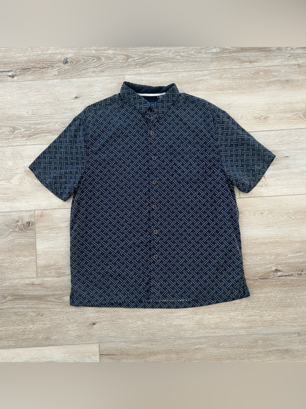 Nat Nast printed s/s button down.